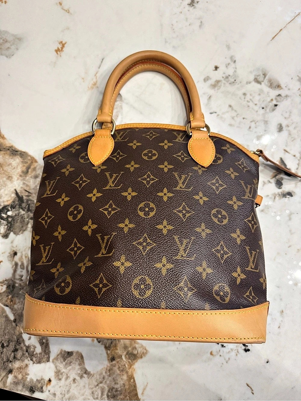 Louis Vuitton Vertical Lockit Monogram Top Handle Bag
